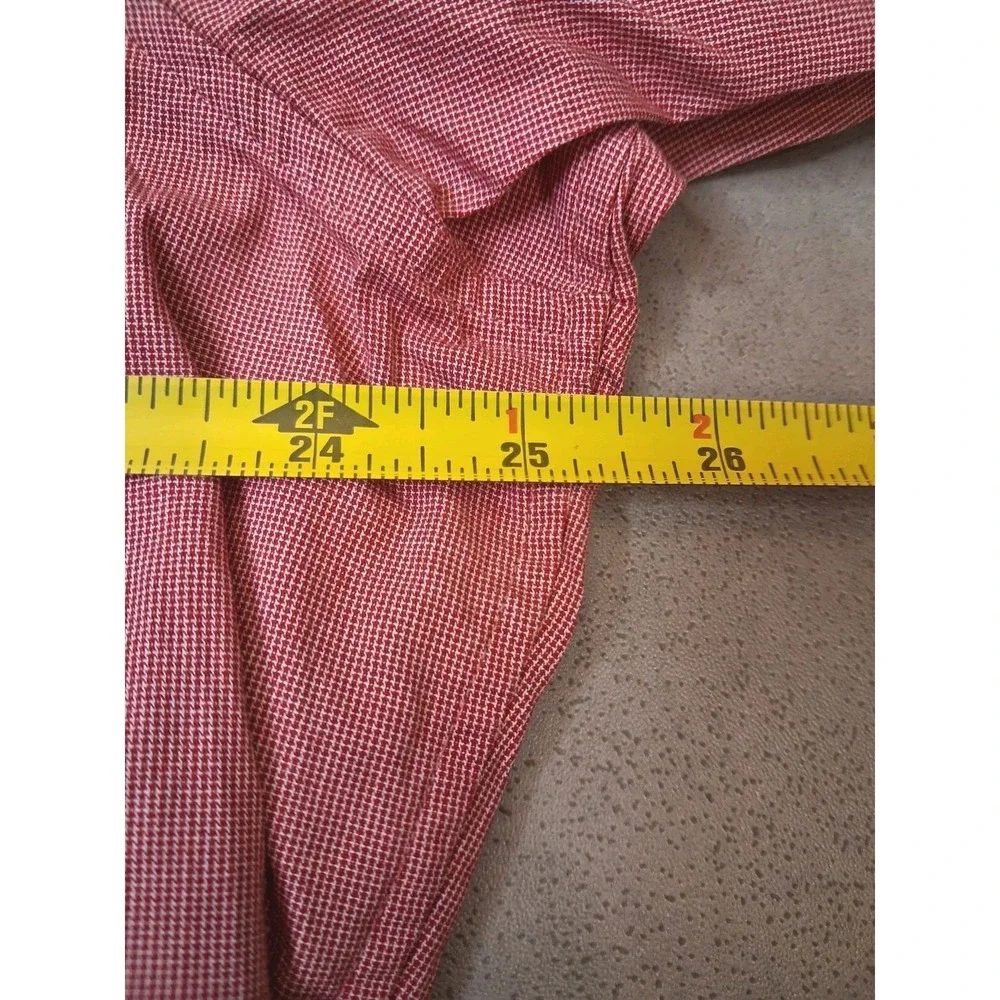 Banana Republic Pearl Snap Long Sleeve Button Down Slim Fit Mens Size XL Tall - Picture 10 of 12